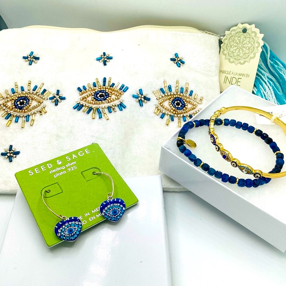 Seed And Sage Sterling Silver And Evil Eye Gift Set Spiritual Protection
